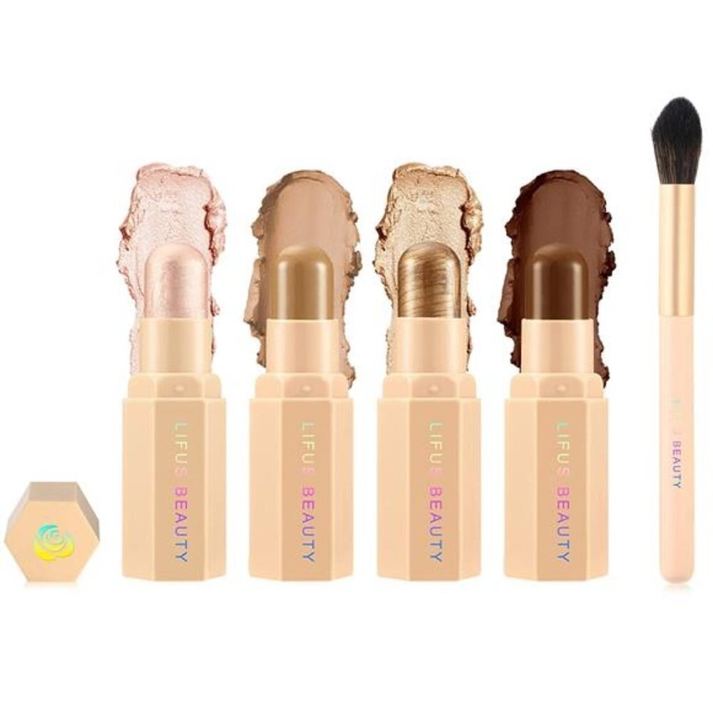 Stylish Bronzer Highlighter Contour Stick Trio Set